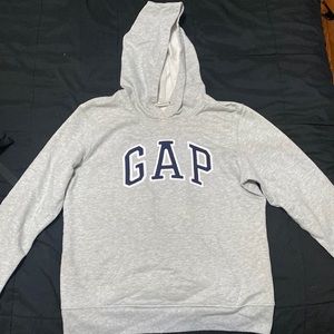 Grey w/ blue lettering, great material good condition. worn a couple times.